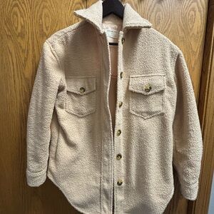 Jackson Rowe Beige Sherpa Jacket